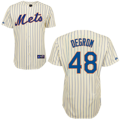 Jacob deGrom #48 Youth Baseball Jersey-New York Mets Authentic Home White Cool Base MLB Jersey